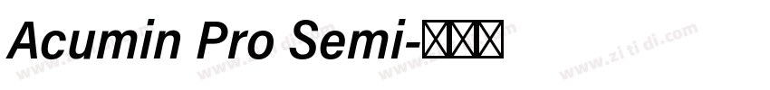 Acumin Pro Semi字体转换